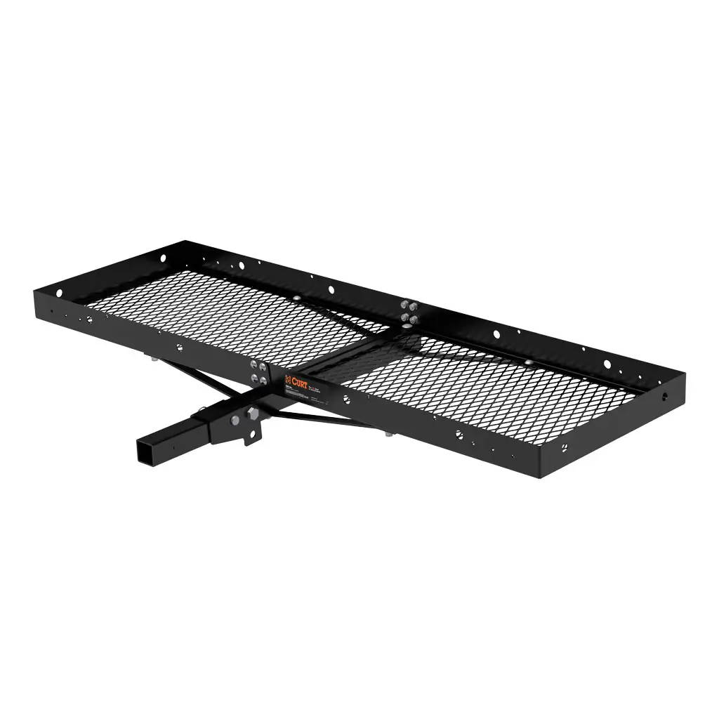 60" x 20" Black Steel Tray Cargo Carrier (Folding 2" Shank, 500 lbs.)