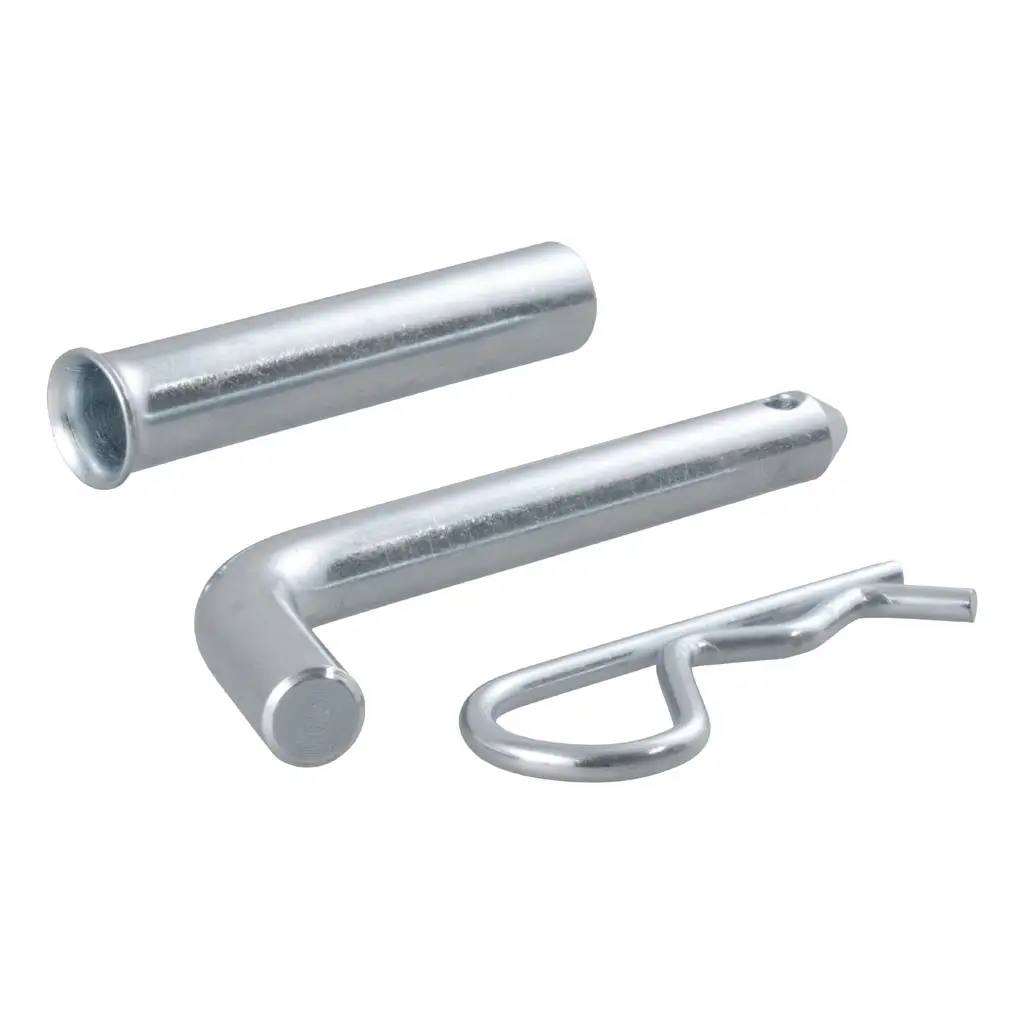 1/2" Hitch Pin with 5/8" Adapter (1-1/4" or 2" Receiver, Zinc, Packaged)