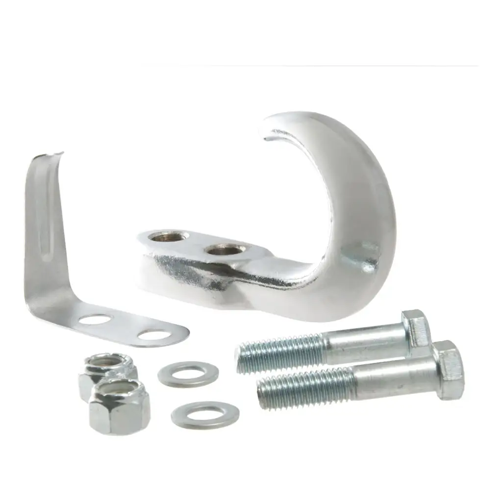 Tow Hook with Hardware (10,000 lbs., Chrome)