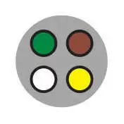 4 Way Round Trailer Wiring Color Code