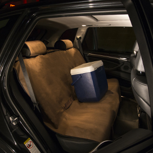 CURT Seat Defender brown XL bench seat cover - cooler