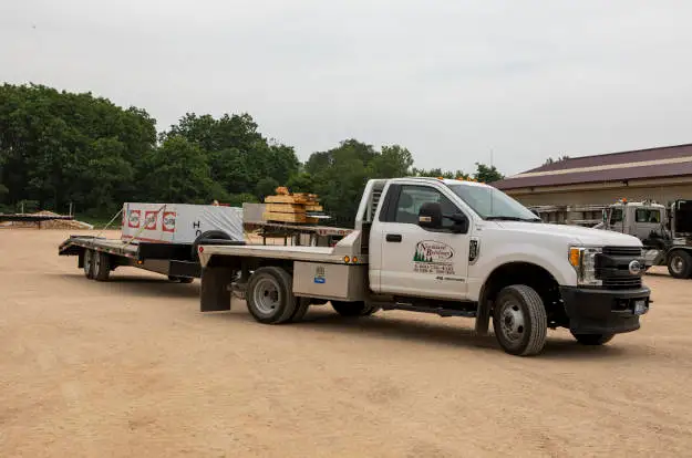 Commercial Towing - Work Truck with Flatbed