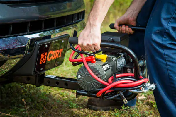 CURT Front Mount Hitch Accessory Winch