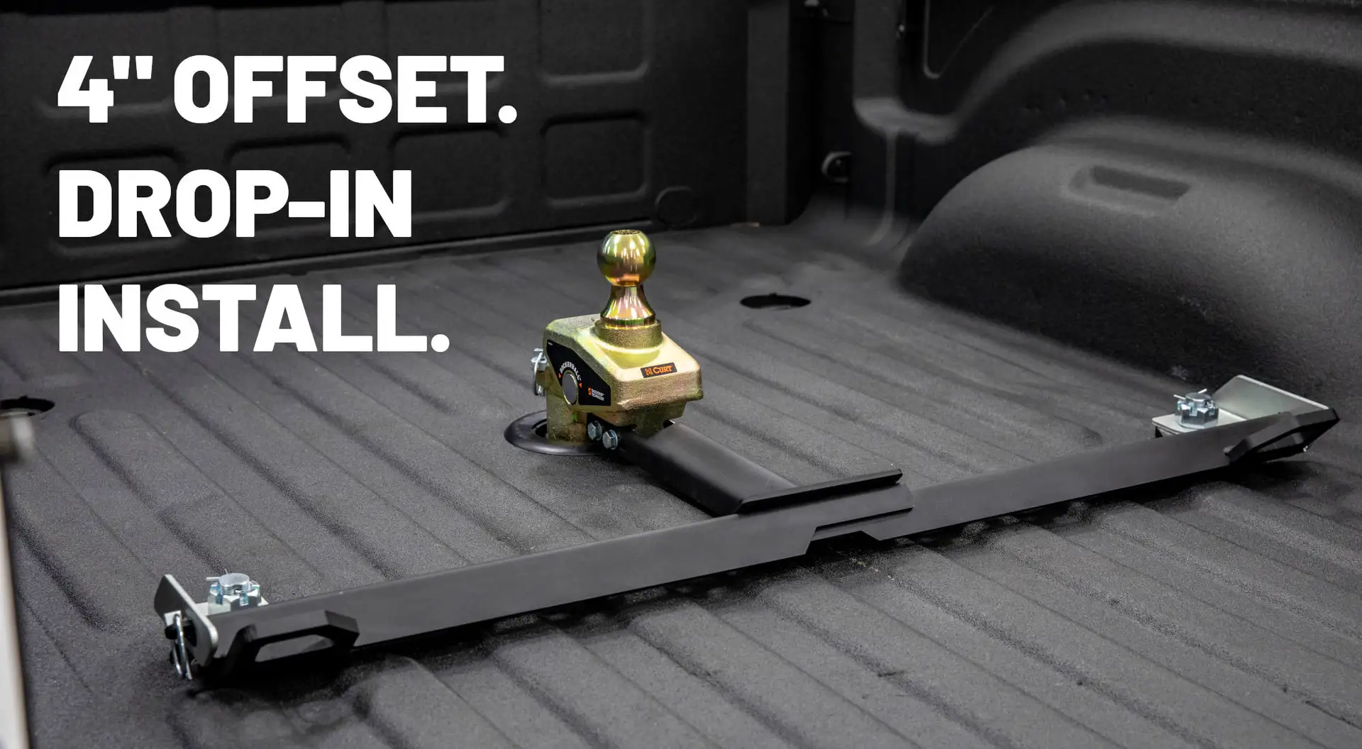 CURT Multi-Fit OEM Puck System Gooseneck Ball with 4" Offset