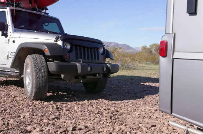 Drive Dinghy Vehicle up behind RV