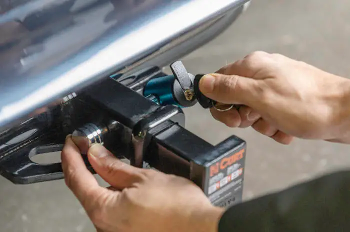 Easy Access Trailer Hitch Lock Cylinder