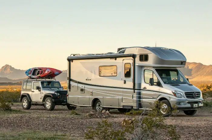 Flat Towing a Jeep behind an RV