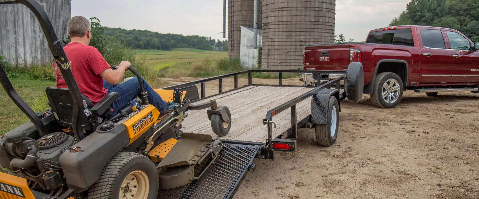 Flatbed Trailer Farm Truck Lawn Tractor