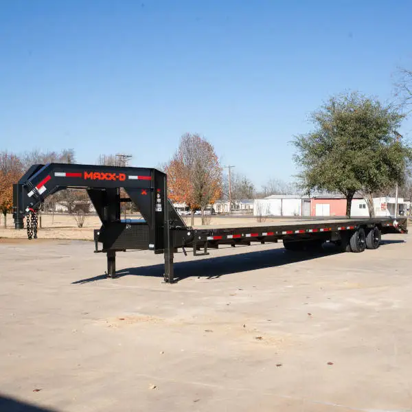 Flatbed gooseneck trailer