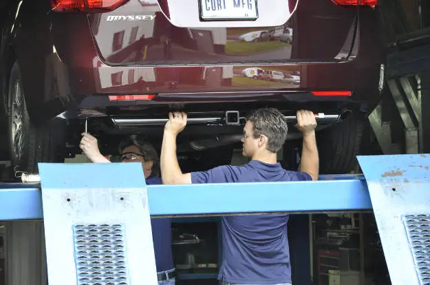 Lift Trailer Hitch into Position