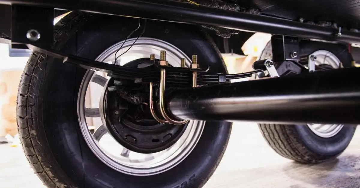 Trailer axle and suspension