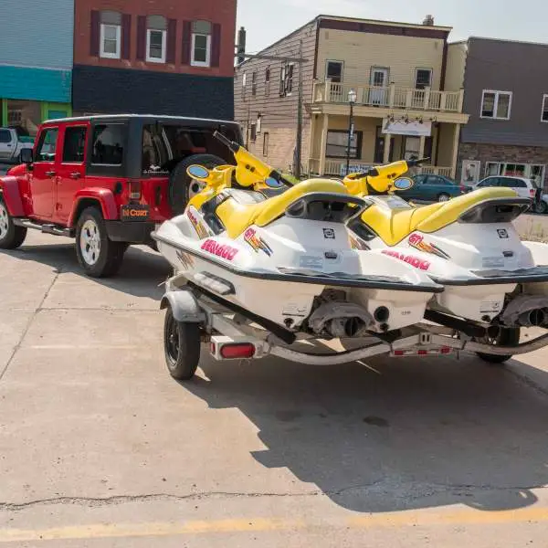 PWC trailer with jet skis