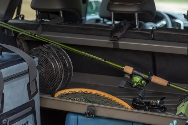 CURT Pakka Cargo Carrier with fishing equipment