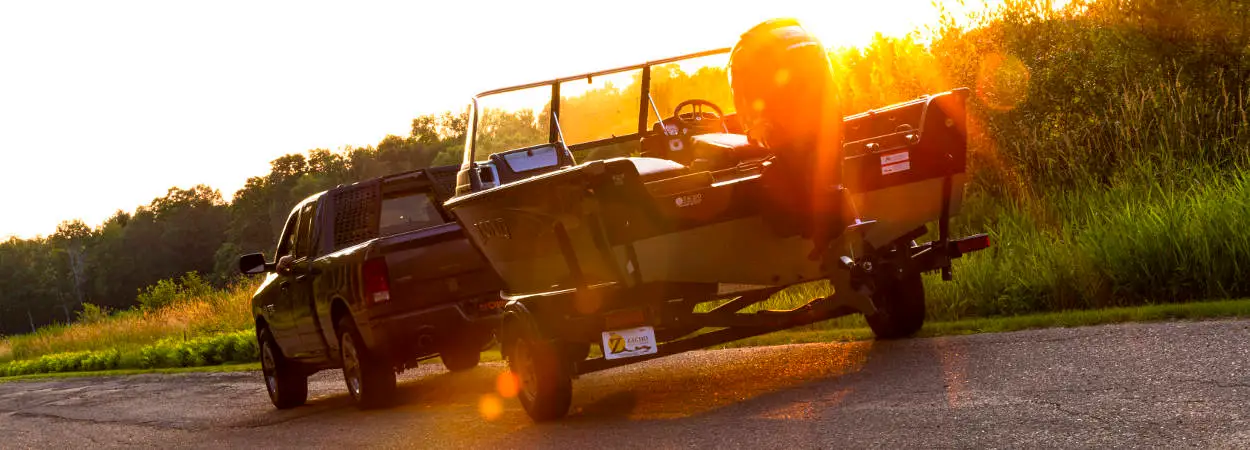 Stable Boat Trailer and Truck