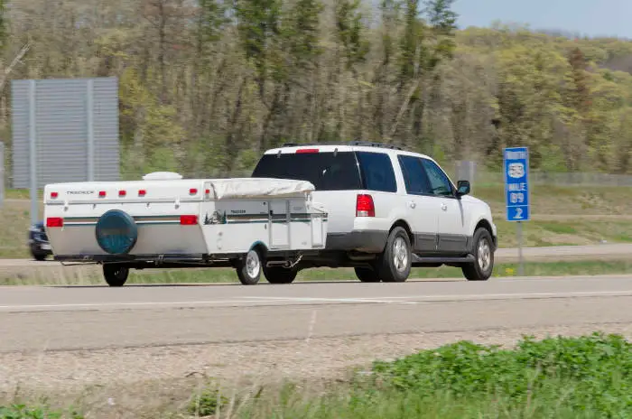 SUV Towing Pop Up Camper