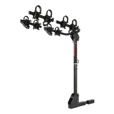 Black Hitch-Mounted Bike Rack