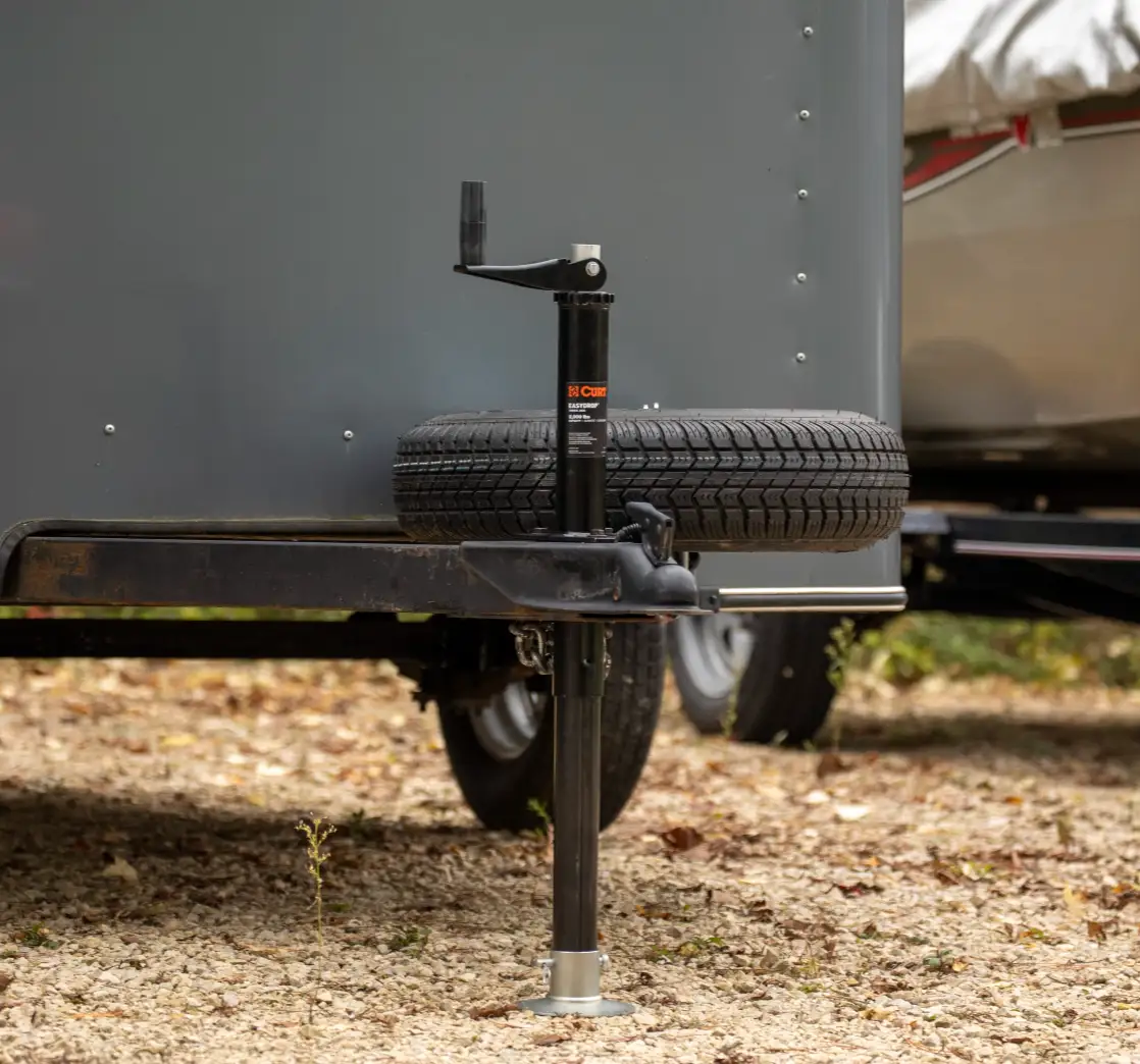 Trailer Jack on an Enclosed Trailer Tongue