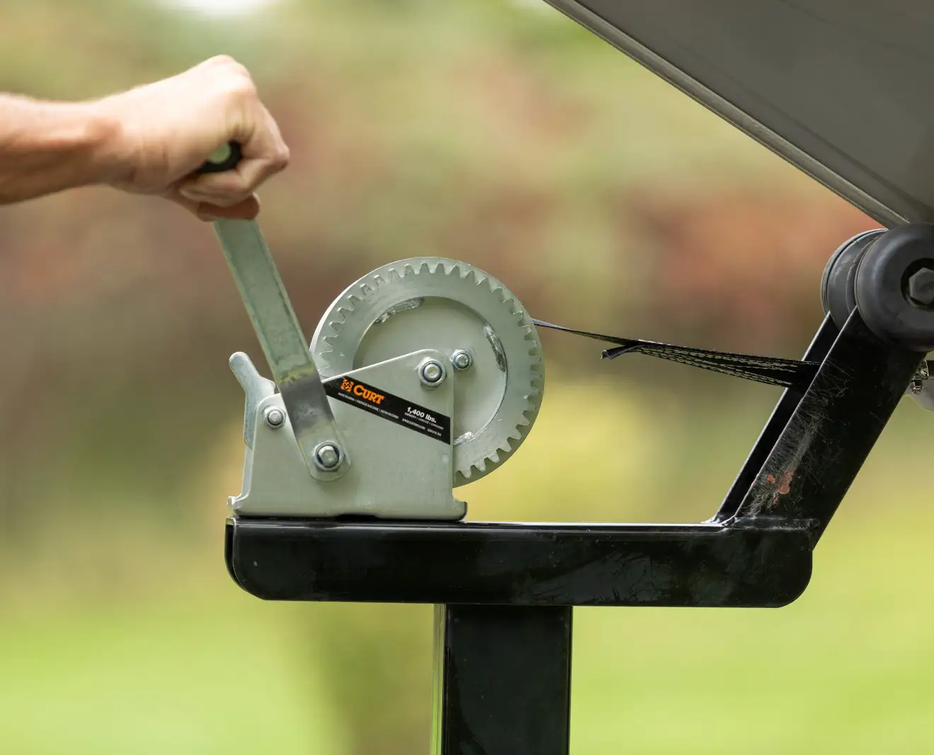 Trailer Pulling Winch Hand Crank