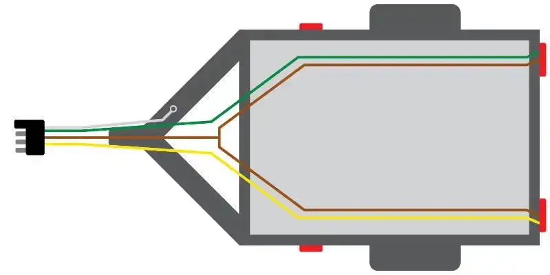 4 wire trailer connector diagram