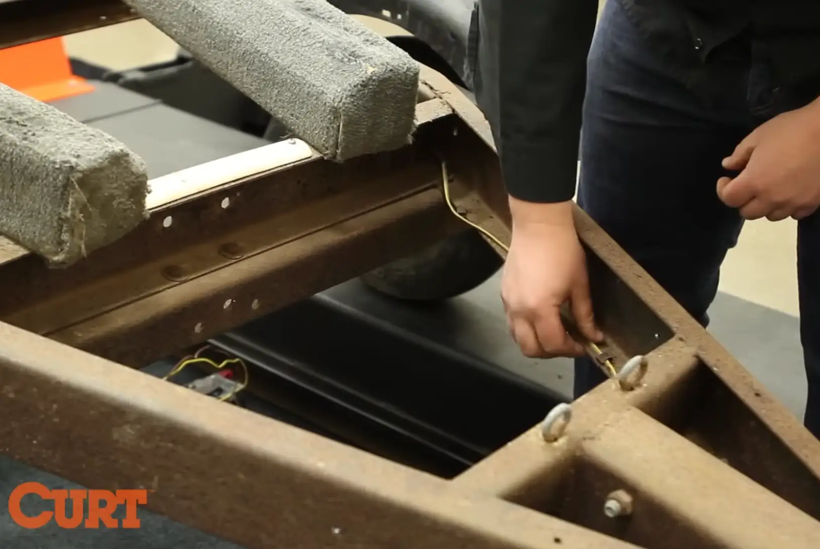 Route Wires Through Trailer Frame